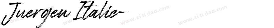 Juergen Italic字体转换